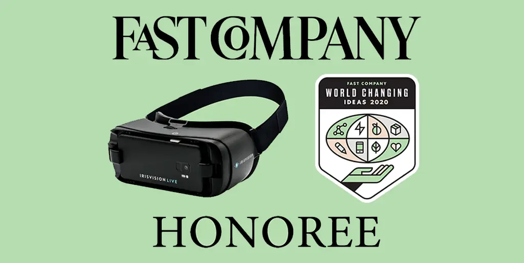 irisvision gets fast company honoree award banner