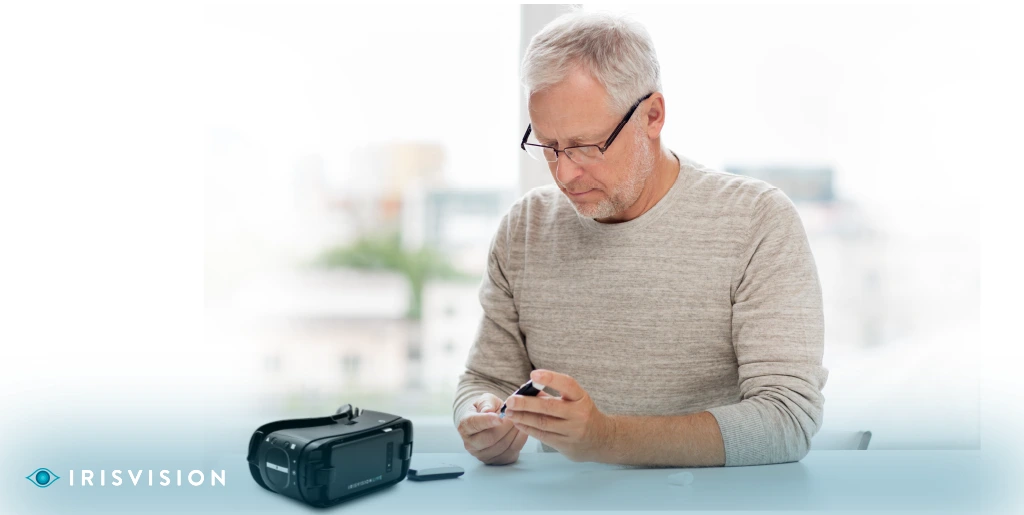 overcoming low vision caused by diabetes using technology banner